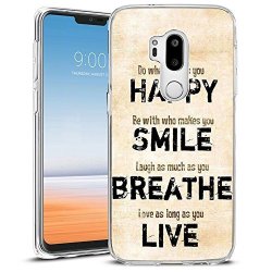 For LG G7 Thinq Case LG G7 Case Cover For LG G7 LG G7 Thinq 2018 Release Tpu Non-slip High Definition Printing Inspirational Life Quotes