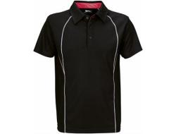 Mens Victory Golf Shirt - Black Only - 4XL Black