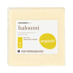 Organic Haloumi Full Fat Semi Hard Cheese Avg 300 G