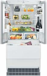 Liebherr HC2082 36 French Door Refrigerator With 84 Height Door Panels And Oval Handles In Stainless Steel
