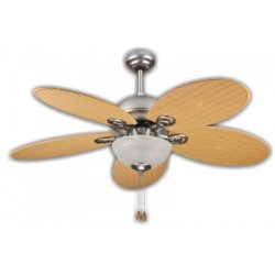 Goldair 132cm Rattan + Light Ceiling Fan