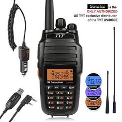 TYT Uv8000e 10w High Power Dual Band Two-way Radio Walkie Talkie With Cross-band Repeater Function & 3600mah Battery Vhf 136-174 Uhf 400-520mhz Transceiver With