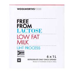 Low Fat Lactose Free Milk 6 X 1 L