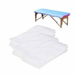 Eoper 20 Pieces Disposable Sheets Spa Bed Sheet Table Cover Non-woven Mattress Protector For Massage Beauty Spa Tattoo Physiotherapists Chiropractors 70.8X 31.5INCH White