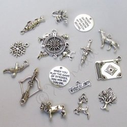 Decoration Game Of Thrones Jewelry Pendant Charms 15PCS Mix CM0612-15