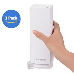 Linksys Velop Wall Mount Space-saving Holder For Linksys Velop Tri-band Whole Home Wifi Mesh System Reinforced Abs Perfect Unified 3 Pack