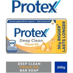 Protex Deep Clean Antigerm Bar Soap Tissue Oil 200G