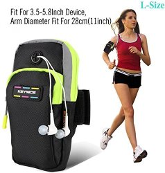 Cell Phone Sports Armband Keynice Multifunctional Pockets Workout Running Armbag For Iphone 7 Iphone