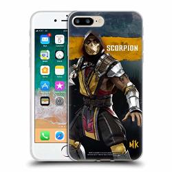 Official Mortal Kombat 11 Scorpion Characters Soft Gel Case Compatible For Iphone 7 Plus iphone 8 Plus