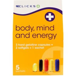 Clicks Body Mind And Energy 5 Sachets
