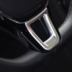 Etopmia Car Interior Steering Wheel Cover Decoration Sticker Fit Volkswagen Vw Golf 7 GTI MK7 Polo 2014 2015 Passat B72015 B8 Jetta MK5 MK6 2015
