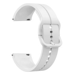 Split Watch Strap For 20MM Samsung Huawei Garmin Lg-white