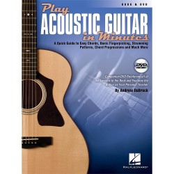 Hal Leonard Play Acoustic Guitar In Minutes Book dvd