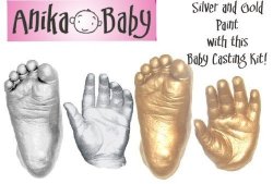 Basic Baby Casting Kit Materials with Metallic Silver paint by BabyRice by Anika-Baby 