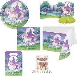 Fantasy Unicorn Party Bundles Supplies: Napkins Plates Candles Loot Bags Centerpiece Table Cover Grandma Olive Unicorn Sugar Cookie Bar Recipe