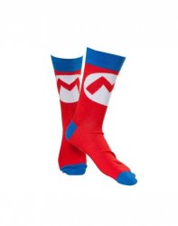 Mario Nintendo - Mark Socks - Adult Socks - UK 8 - 9.5