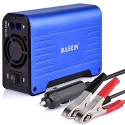 Hisome 300W Power Inverter Dc 12V To 110V Ac Converter Digital Display Car Inverter With 4.2A Dual USB Charger Blue