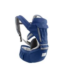 Hip Seat Breathable Mesh Baby Carrier - Navy Blue