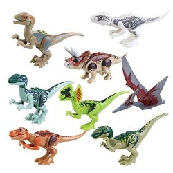 Toogoo R Jurassic Building Blocks Park Dinosaur Toys Jurassic World Dinosaur Toys - 8PCS