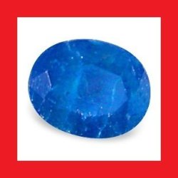 Apatite - Neon Blue Oval Facet - 0.420CTS