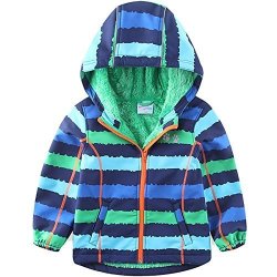 Umkaumka Cool Jackets For Boys Windproof Jacket Waterproof Hoodie 2T