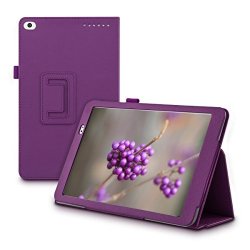 Kwmobile Elegant Synthetic Leather Case For Huawei Mediapad T1 10 In Violet With Convenient Stand Feature