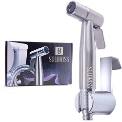 Soloriss Original Cloth Diaper Sprayer With Adjustable Pressure Control By - Stainless Steel Premium Hand Held Bidet And Diaper Sprayer For Toilet - Easy To