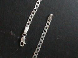 Solid Sterling Silver Chain. 60 Cm Long