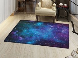 Smallbeefly Outer Space Bath Mats For Floors Galaxy Stars In Space Celestial Astronomic Planets In The Universe Milky Way Door Mat Indoors Bathroom Mats