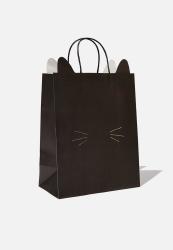 Typo Novelty Stuff It Bag Medium - Black Cat Face