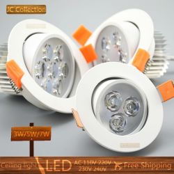 1x Dimmable Dimmer Led Ceiling Light Spotlight - Natural White 4500k 1x 7w No Dimmable
