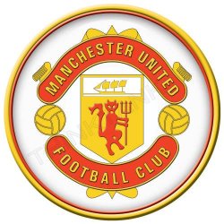 Manchester United Football Club - Round Classic Metal Sign