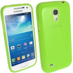 Igadgitz Green Glossy Durable Crystal Gel Skin Tpu Case Cover For Samsung Galaxy S4 Iv MINI I9190 I9195 Android Smartphone Cell Phone + Screen Protector