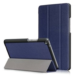 Kepuch Custer Case For Huawei Mediapad T3 8.0 Ultra-thin Pu-leather Hard Shell Cover For Huawei Mediapad T3 8.0 - Blue
