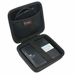 Khanka Hard Travel Case Replacement For Wd 1TB 2TB 3TB 4TB My Passport Wireless Pro Portable External Hard Drive Black Case