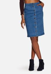 Glamorous Denim Button Midi Skirt