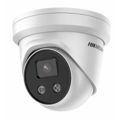 Hikvision 4MP 2.8MM Acusense Strobe Light And Audible Warning Fixed Turret Network Dome Camera