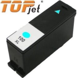 Topjet TJ-100C Generic Replacement Ink Cartridge For Lexmark 100XL LE14N1069BP - High Yield Cyan