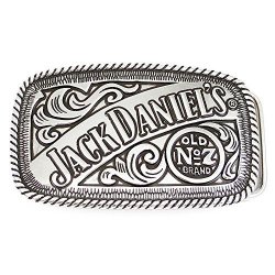Jack Daniels Brand Roped Edge Belt Buckle - 5007JD