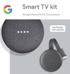 Google Smart Tv Kit Home MINI & Chromecast Charcoal