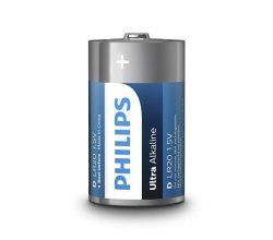 Philips LR20E2B Ultra Alkaline Battery 2 X Type D