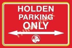 Holden Parking Only - Landscape Classic Metal Sign