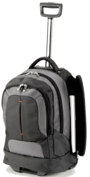 Meridian 50cm Point Nylon Single Pole Rolling Backpack grey Black
