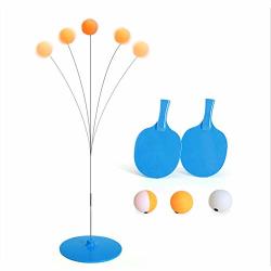 Cherrysong Elastic Soft Shaft Table Tennis Trainer 93 Cm Rebound Table Tennis Practice Leisure Decompression Sports Table Tennis Set With 2 RACKET+3 Practice Ball