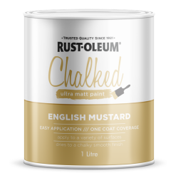 Decorative Chalked Paint Brush Matt English Mustard 1 L