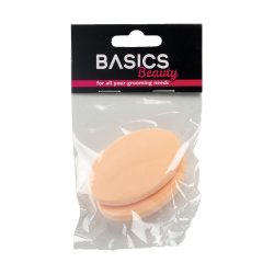 Basics Makeup Sponge Beige Oval 2 Pieces