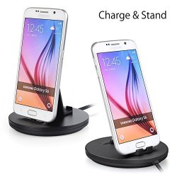 Daite Micro Port Charge And Sync Docking Station With 2.9FT Built-in Reversible USB Cable For Samsung Htc Blackberry LG Oppo Huawei & Anti-slip Phone
