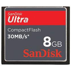Sandisk 8GB 30MB Ultra Cf Card SDCFH-008G-A11 Us Retail Package