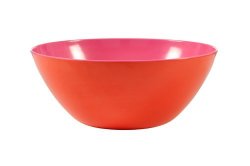 French Bull 12" Serving Bowl - Melamine Dinnerware - Salad Mixing Pasta - Orange pink