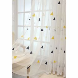 Matoc Readymade Curtain 250CM Height -mystic Voile -rod Pocket -off White